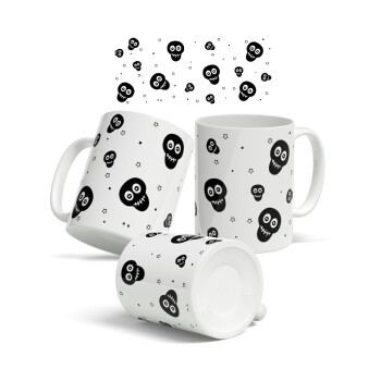 Skull avatar, Ceramic coffee mug, 330ml (1pcs)
