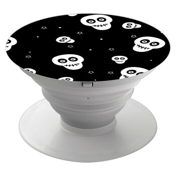 Skull avatar, Phone Holders Stand  White Hand-held Mobile Phone Holder