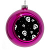 Purple Christmas tree ornament bauble 8cm