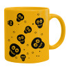 Ceramic coffee mug yellow, 330ml