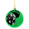 Green Christmas tree ornament ball 8cm