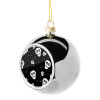 Silver 8cm Christmas tree ball ornament