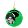 Green Christmas tree ornament ball 8cm