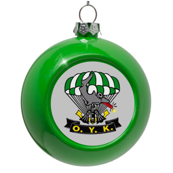 Underwater Demolition Team, Green Christmas tree ornament bauble 8cm