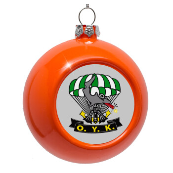 Underwater Demolition Team, Orange Christmas tree ornament bauble 8cm