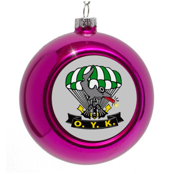 Underwater Demolition Team, Purple Christmas tree ornament bauble 8cm