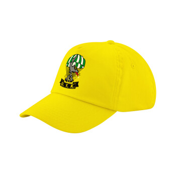 Underwater Demolition Team, Child's Baseball Cap, 100% Cotton Twill, Yellow (COTTON, CHILD, UNISEX, ONE SIZE)