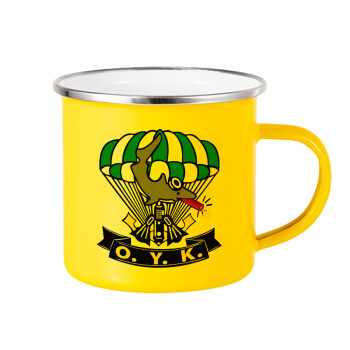 Underwater Demolition Team, Yellow Enamel Metallic Cup 360ml