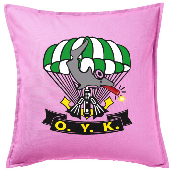 Underwater Demolition Team, Sofa cushion Pink 50x50cm includes filling