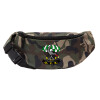 Unisex waist bag (banana) in Jungle camouflage color with 2 pockets