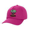 Children's Baseball Cap, 100% Cotton Twill, Fuchsia (COTTON, CHILDREN'S, UNISEX, ONE SIZE)