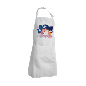 Μονόκερος, Adult Chef Apron (with sliders and 2 pockets)