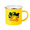 Yellow Enamel Metallic Cup 360ml