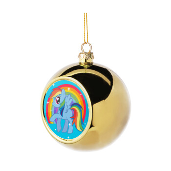 My Little Pony, Golden Christmas tree ball ornament 8cm