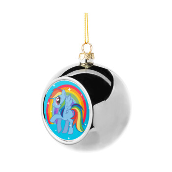 My Little Pony, Silver 8cm Christmas tree ball ornament