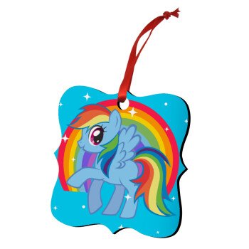 My Little Pony, Christmas ornament polygon wooden 7.5cm