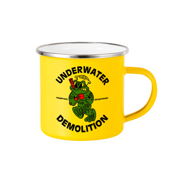 Underwater Demolition, Yellow Enamel Metallic Cup 360ml