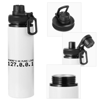 there's no place like 127.0.0.1, Metal water bottle with safety cap, aluminum 850ml
