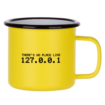 there's no place like 127.0.0.1, Metallic enamel MATT Yellow cup 360ml