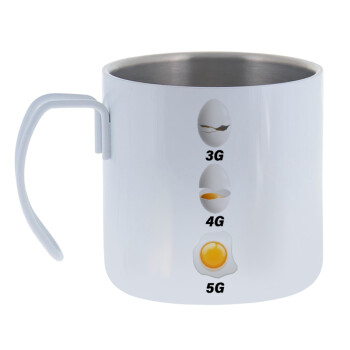 3G > 4G > 5G, Mug Stainless steel double wall 400ml