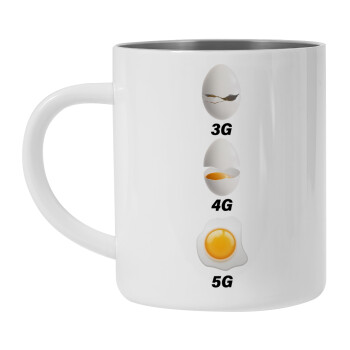 3G > 4G > 5G, Mug Stainless steel double wall 450ml