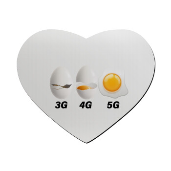 3G > 4G > 5G, Mousepad heart 23x20cm