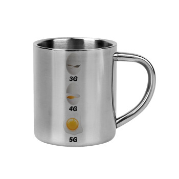 3G > 4G > 5G, Mug Stainless steel double wall 300ml