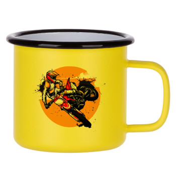 Motocross, Metallic enamel MATT Yellow cup 360ml