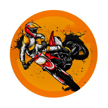 Motocross, Mousepad Round 20cm