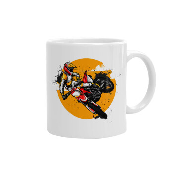 Motocross, Ceramic coffee mug, 330ml (1pcs)