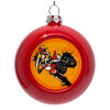 Red Christmas tree ornament bauble 8cm