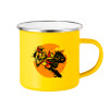 Yellow Enamel Metallic Cup 360ml