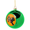 Green Christmas tree ornament ball 8cm