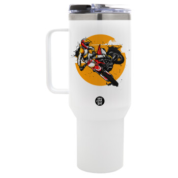 Motocross, Mega Tumbler με καπάκι, διπλού τοιχώματος (θερμό) 1,2L