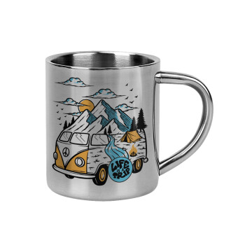 Life is a trip, Mug Stainless steel double wall 300ml