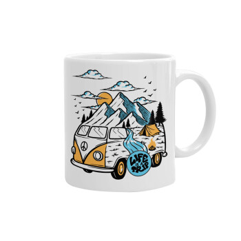 Life is a trip, Ceramic coffee mug, 330ml (1pcs)