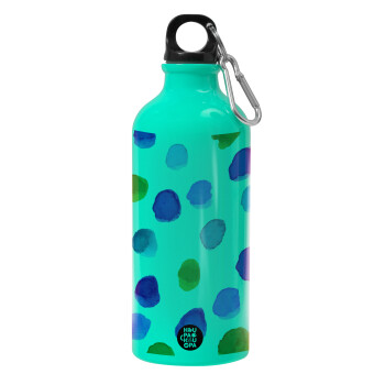 Watercolor dots, Water bottle 600ml