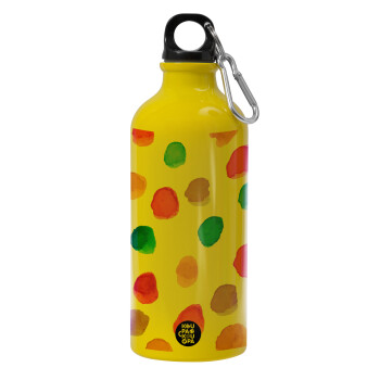 Watercolor dots, Water bottle 600ml