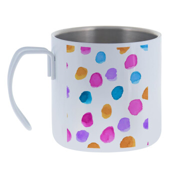 Watercolor dots, Mug Stainless steel double wall 400ml