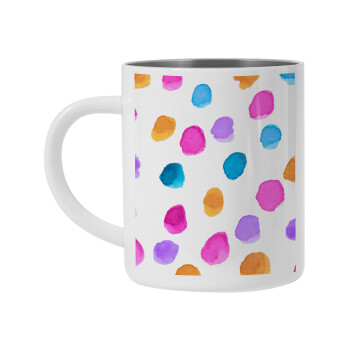 Watercolor dots, Mug Stainless steel double wall 450ml