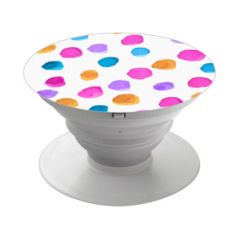 Watercolor dots, Phone Holders Stand  Λευκό Βάση Στήριξης Κινητού στο Χέρι