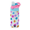 Children's hot water bottle, stainless steel, with safety straw, Pink/BlueCiel (360ml) BPA FREE