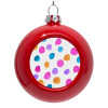 Red Christmas tree ornament bauble 8cm