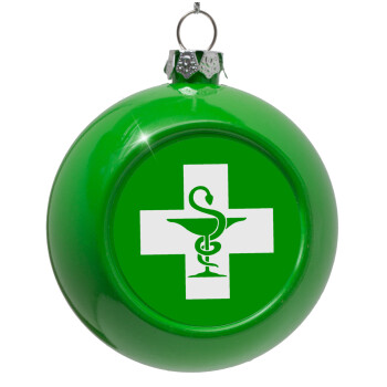 Φαρμακείο, Green Christmas tree ornament bauble 8cm