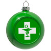 Green Christmas tree ornament bauble 8cm