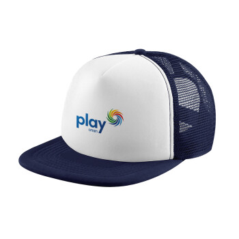 Play by ΟΠΑΠ, Καπέλο Ενηλίκων Soft Trucker με Δίχτυ Dark Blue/White (POLYESTER, ΕΝΗΛΙΚΩΝ, UNISEX, ONE SIZE)