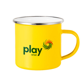 Play by ΟΠΑΠ, Yellow Enamel Metallic Cup 360ml