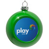 Green Christmas tree ornament bauble 8cm