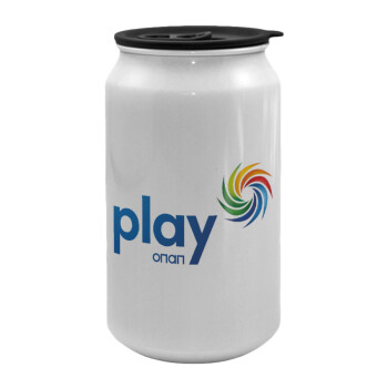 Play by ΟΠΑΠ, Κούπα ταξιδιού μεταλλική με καπάκι (tin-can) 500ml
