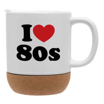 I Love 80s, Ceramic coffee mug Cork (MAT), 330ml (1pcs)